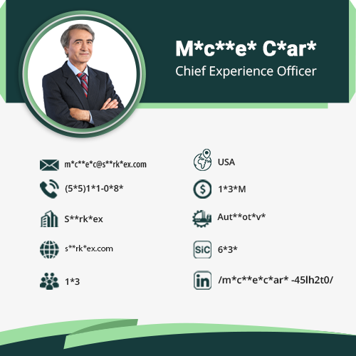 Chief Experience Officer Data Card