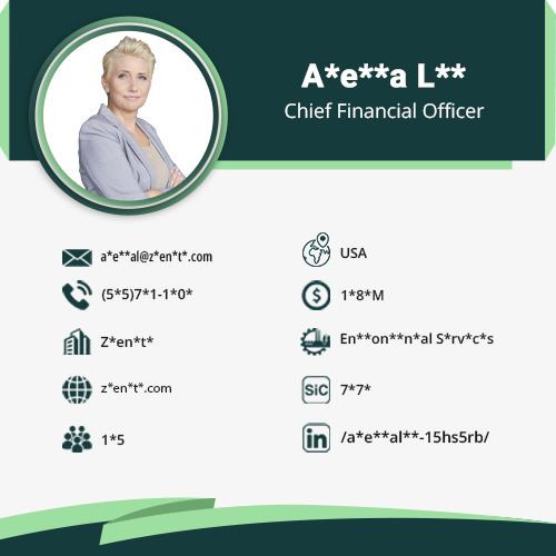 Chief Financial Officer Data Card