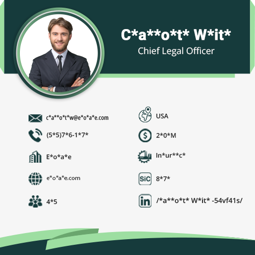 Chief Legal Officer Data Card