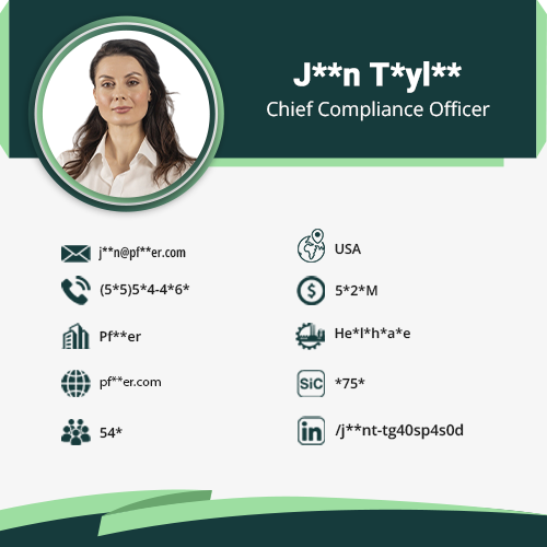 Chief Compliance Officer Data Card